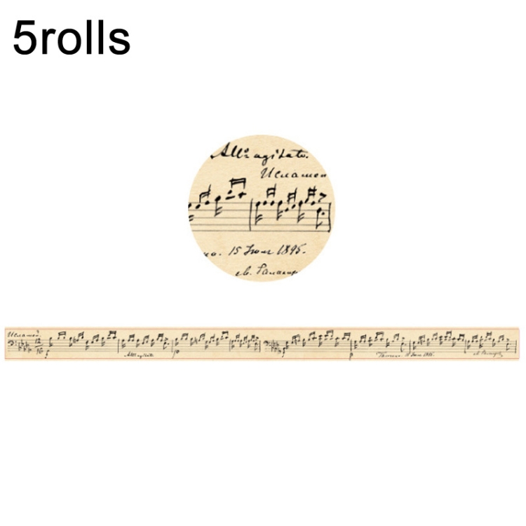 Retro Washi Tape for Journal Scrapbooking Diary Planners, Color: Newspaper Material