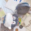 2pcs Cute Little Penguin Coin Purse Lipstick Data Cable Bag