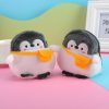 2pcs Cute Little Penguin Coin Purse Lipstick Data Cable Bag