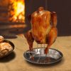 Outdoor Camp Thickening Barbecue Grill Roasting Chicken Rack Roasting Chicken Pan