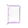 B5 9 Rings Loose-leaf Journal Clear PVC Cover Zipper Planner Notebook