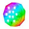5V 10LED Diving Light Fountain Remote Control RGB Colorful Underwater Light