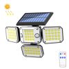 TG-TY10804 Solar 4 Head Double Sensor Light LED Rotating Wall Light With Remote Control