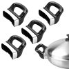 4pcs /Set 2-hole Short Side Pot Handle Bakelite Pressure Pan Handle Hole Spacing 20mm