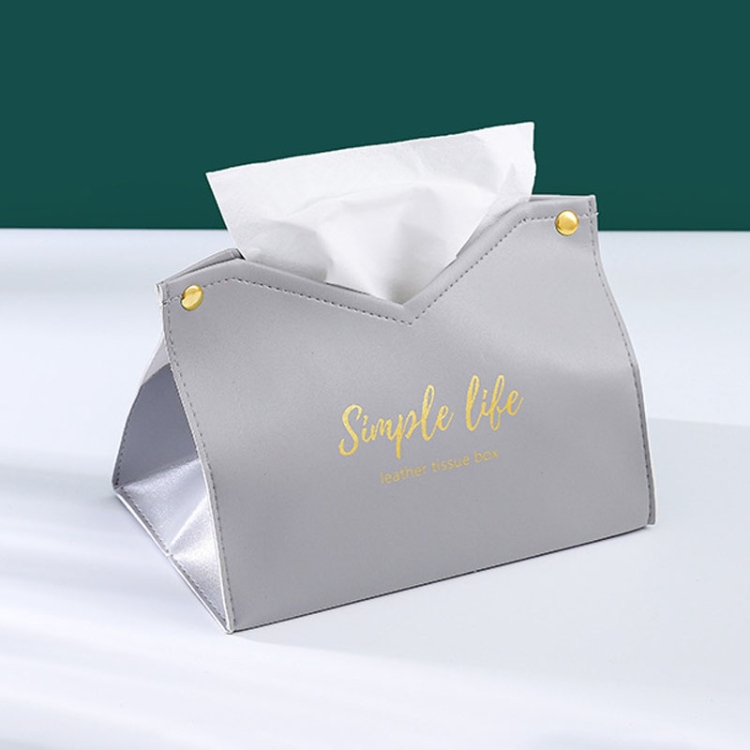 Household Bedroom PU Tissue Bag Car Living Room Paper Storage Box