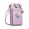 Ladies Mobile Phone Bag One Shoulder Messenger Mini Bag Printed Long Card Holder Wallet
