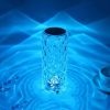 RGB Crystal Rose Atmosphere Table Lamp Bedroom Touch LED Decorative Night Light