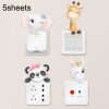 5sheets Cartoon Animal Switch Sticker Children Room Decoration