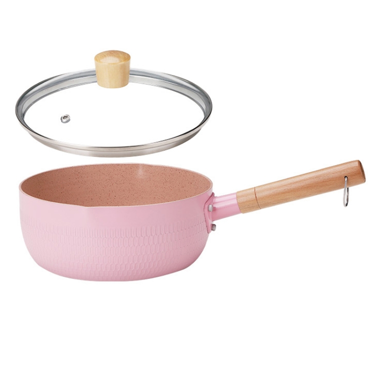 18cm With Cover Boil Instant Noodles Non-Stick Pan Baby Food Supplement Pan Maifan Stone Small Milk Pot