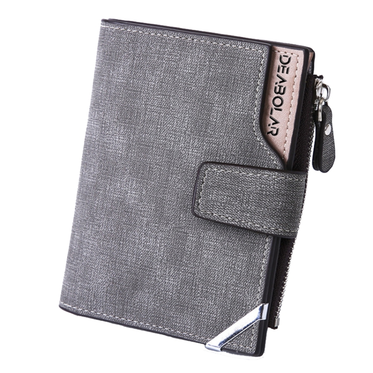 DEABOLAR Casual Retro Canvas Pattern Multifunctional Medium Long Wallet