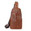 HUMERPAUL Men Shoulder Bag Leather Crossbody Bag