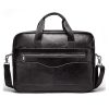 HUMERPAUL Men Leather Meter Bag Retro Messenger Bag Handbag Shoulder Bag