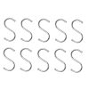 10pcs Multifunctional Stainless Steel Hooks Metal S-Shaped Hook