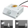 YX-425B AC85-265V Infrared Human Body Induction E27 Screw LED Lamp Holder