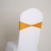 Buckle-Free Elastic Hoop With Chair Back Flower No Tie Bow Wedding Banquet Chair Back Decoration