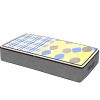 Non-Woven Fabric Foldable Underbed Storage Bag for Clothes Blankets 100x50x18cm