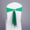 Tie-Free Stretch Chair Back Bow Chair Cover Strap Hotel Wedding Seat Back Decoration