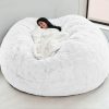 Lazy Sofa Bean Bag Living Room Simple Sofa Tatami Fabric Cover Without Filler
