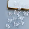 12pcs /Set 3D Simulation Skeleton Butterfly Stickers Home Background Wall Decoration Art Wall Stickers