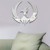 Acrylic Spreading Wings Bird Mirror Stereoscopic Wall Stickers Home Decoration Soft Mirror