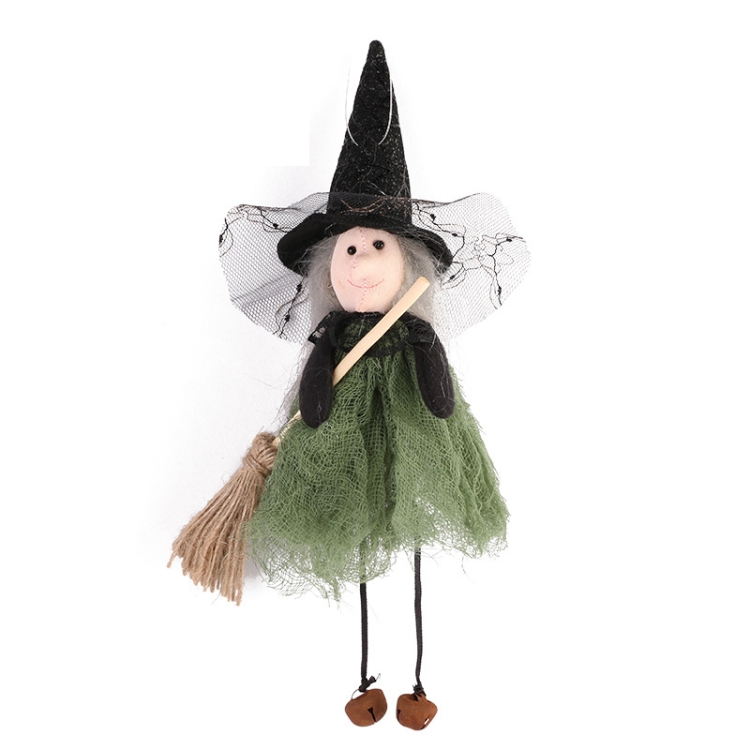 Halloween Broom Witch Doll Pendant Ghost Festival Party Props
