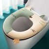 Universal Warm Toilet Seat Home Suede Toilet Cover