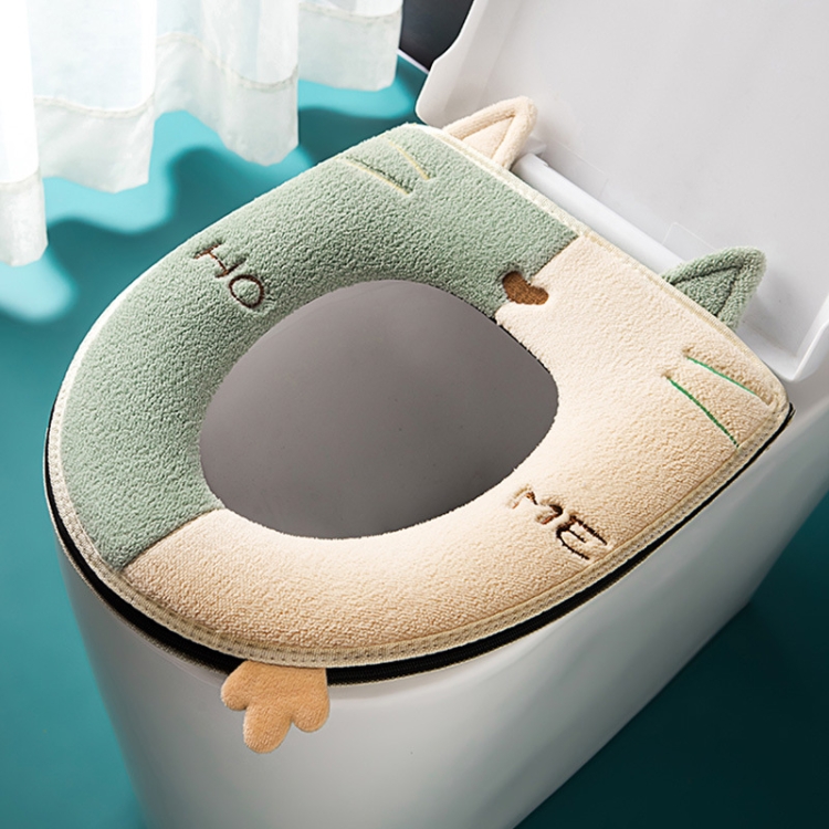 Universal Warm Toilet Seat Home Suede Toilet Cover