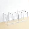 Acrylic Desktop Bookend Book Storage Rack Office Stationery Bookshelf