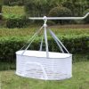 50 x 70cm Foldable Drying Fishing Vegetables Fish Net Hanging Clothes Drying Storage Shelf