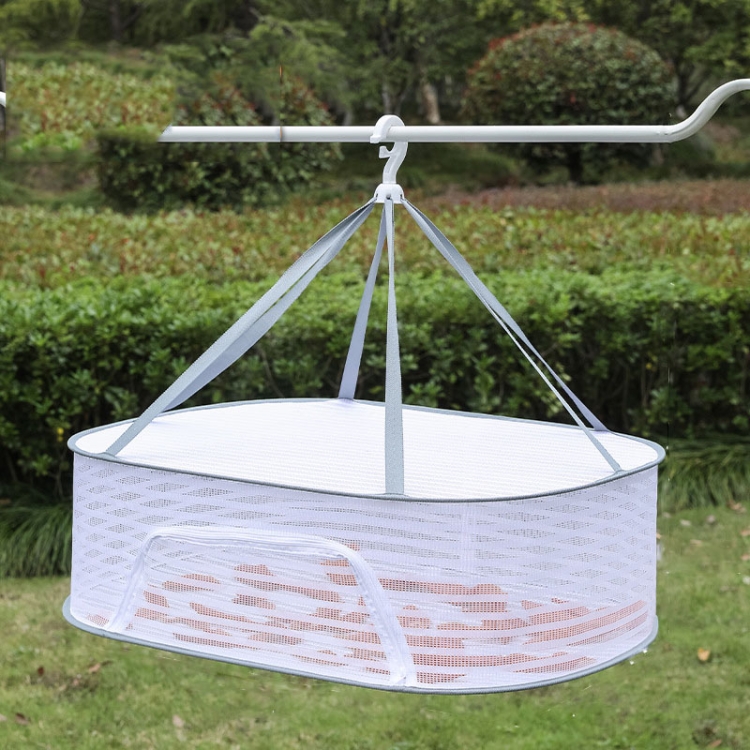 40 x 60cm Foldable Drying Fishing Vegetables Fish Net Hanging Clothes Drying Storage Shelf