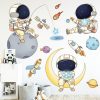 Children Room Astronaut Wall Stickers Kindergarten Cosmic Stars Cartoon Background Wallpaper
