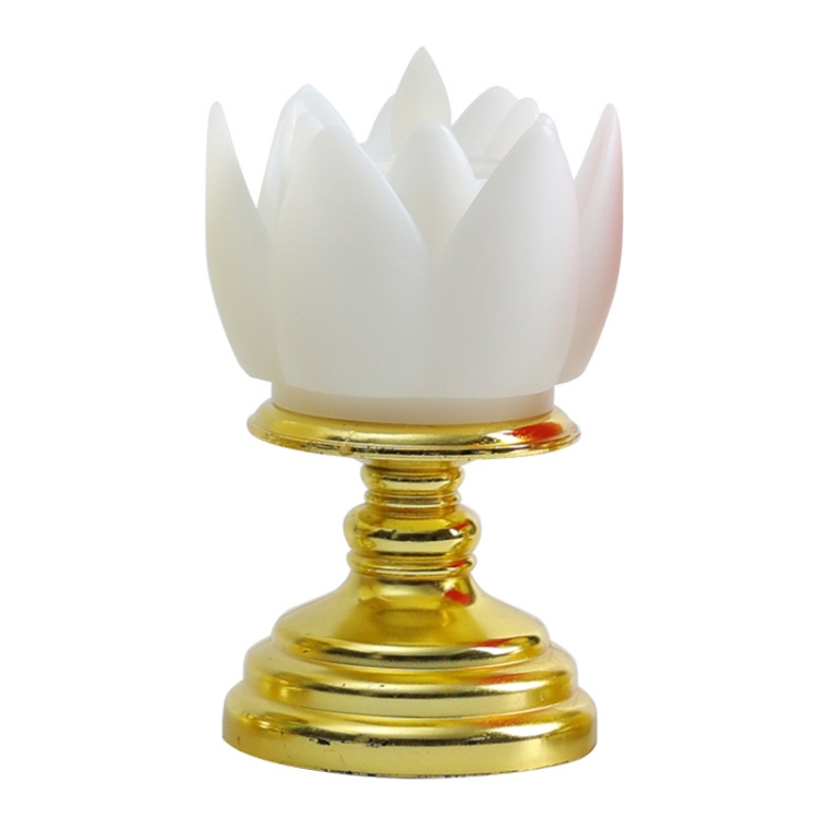 LED Electronic Candle Lotus Lamp Buddha Offering Light Simulation Swing Decorative Lights