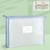 YAOJIE Student Subject Classification Storage Bag EVA 3D Thicken A4 Exam Special File Bags