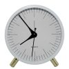 Metal Quartz Alarm Clock Simple Silent Desktop Round Pointer Living Room Clock