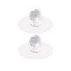2pcs /Pack Invisible Cabinet Drawer Suction Cup Sticky Handle Acrylic Self-Adhesive Closet Glass Handle