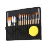 Two Color Nylon Bristle Paintbrush Set Painting Watercolor Brushes With Cloth Bag