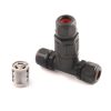 Outdoor T-Wire Terminal Block Three Pole Male And Female Docking Waterproof Connector