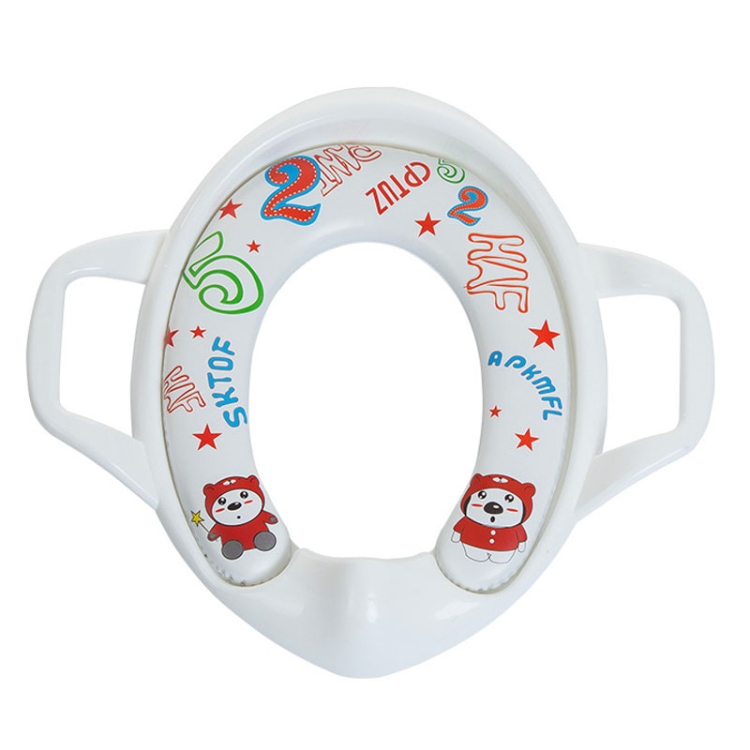 Children Toilet Seat Baby Extra Large Toilet Cover Soft Cushion Auxiliary Seat Loop