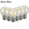 6pcs /Box G45 Bulb LED Lamp Fixture Illuminator Vintage Filament Lights