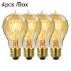 4pcs /Box A60 LED Antique Lamp Vintage Decorative Illumination Light Bulb