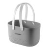 Silicone Portable Wash Basket Bathroom Storage Drainage Shower Shelf Basket