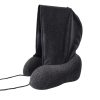 Hooded U-Shaped Memory Foam Pillow Portable Travel Neck Care Pillow