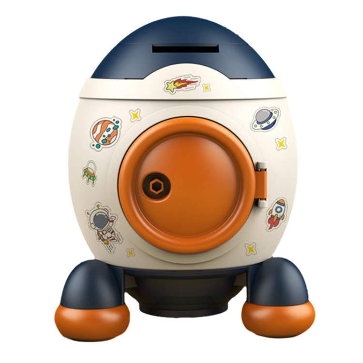 Children Cartoon Rocket Money Bank Savings Bank Ornament Gifts For Boys And Girls