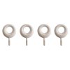 4pcs /Set Household Wall Hanging Hooks Dormitory Non-Marking Punch-Free Adhesive Hooks
