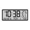 LCD Multifunctional Living Room Wall Clock Electronic Clock With Date/Temperature/Humidity Display