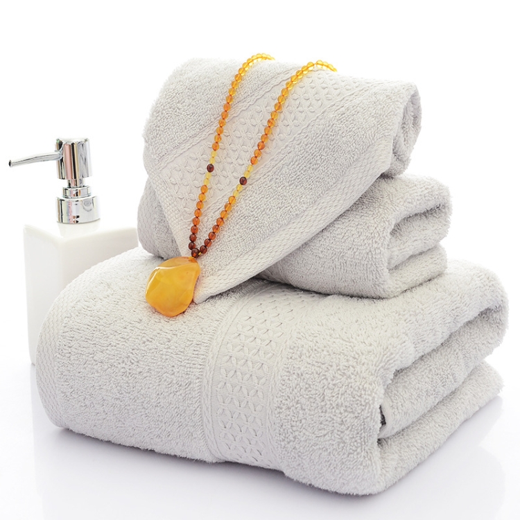 3pcs /Set Cotton Towel Set,  1 Bath Towel, 1 Hand Towel, 1 Face Towel for Bathroom Hotel