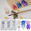 Cats Back Epoxy Resin Molds for Keychain Bag Pendant Pen Holder Mould
