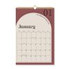 English Version Calendar Coil Schedule Note Taking Desktop Calendar Countdown Wall Calendar