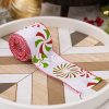 DIY Bow Christmas Decorations Colorful Printed Gift Wrapping Ribbon