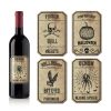 Halloween Wine Labels Stickers Party Supplies Funny Wine Gift